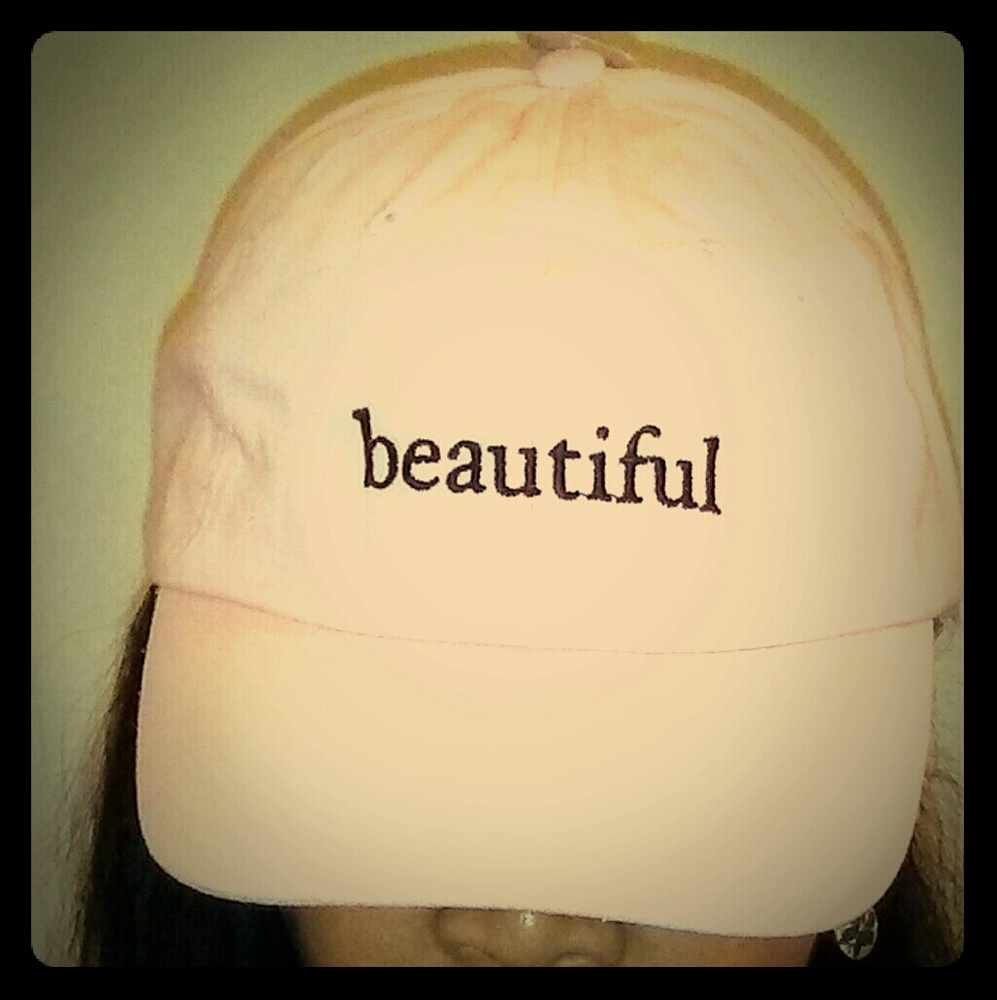 Pink "Beautiful" Baseball Cap Hat